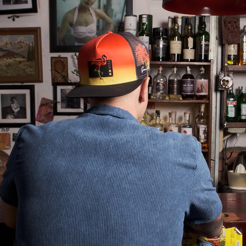 Grace Folly Trucker Hat for Men & Women. Snapback Mesh Caps (US, Alpha, One Size, One Size, Flamingo) - Image 3